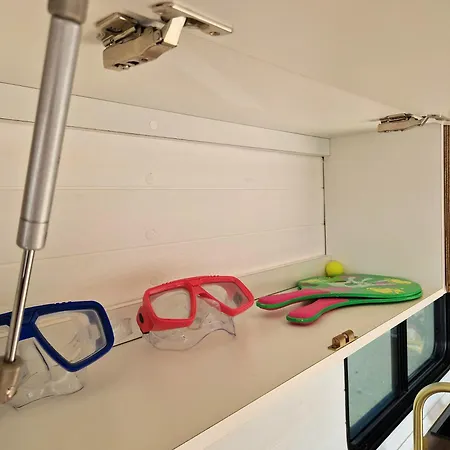 Static Camper In Front Of The Sea El Médano