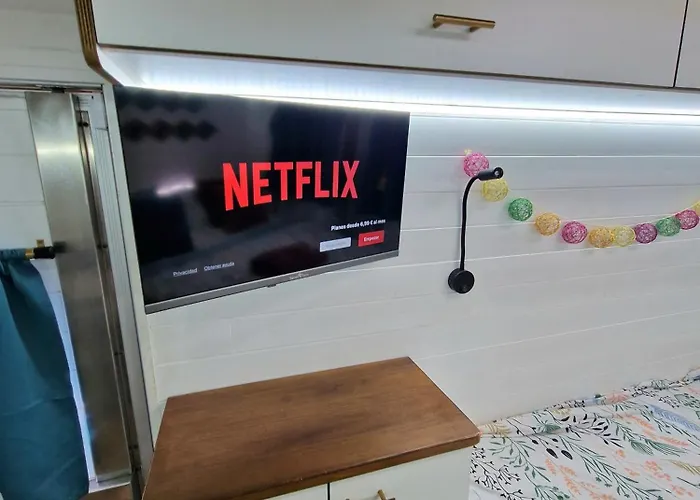 Static Camper In Front Of The Sea *